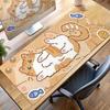 Large Kawaii Pretty Mouse Pad Cute Kitty Computer Keyboard Professional Mouse Mat LockEdge Rubber Non-slip Base Aesthetic Carpet