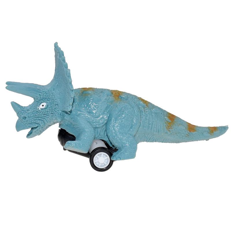 Dinosaur Toy Pull Back Car Friction Car Child Model Tyrannosaurus Triceratops Toy