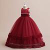 Summer White Bridesmaid Princess Dress For Girls Formal Birthday Gown Pageant Party Girl Dresses Wedding Evening Costume