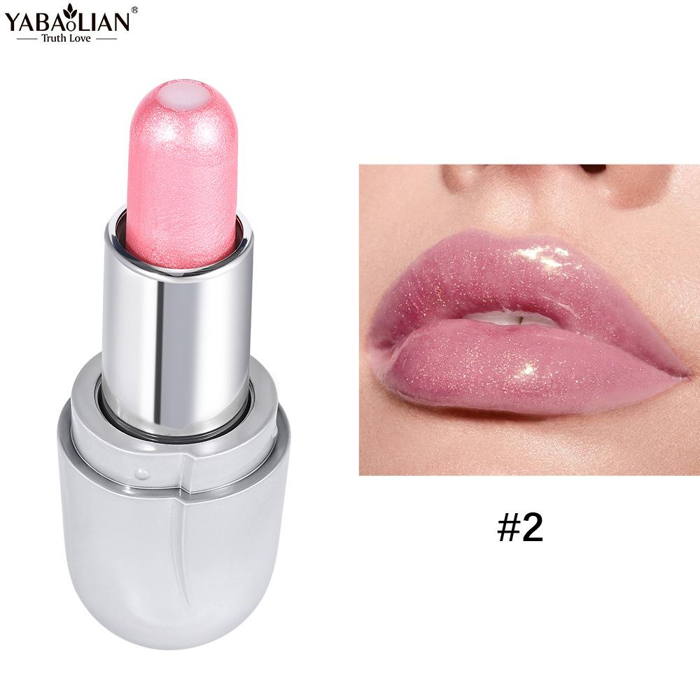 Gelee-Lippenstift, langlebiger, antihaftbeschichteter Cup-Lippenstift, glänzender, lichtechter, fluoreszierender Sandwich-Lippenstift