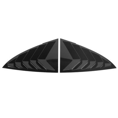 Car Rear Window Shutter Cover Side Window Louver Decorative Panel Trim Frame Air Vent Scoop Shades Cover for Model 3 Y