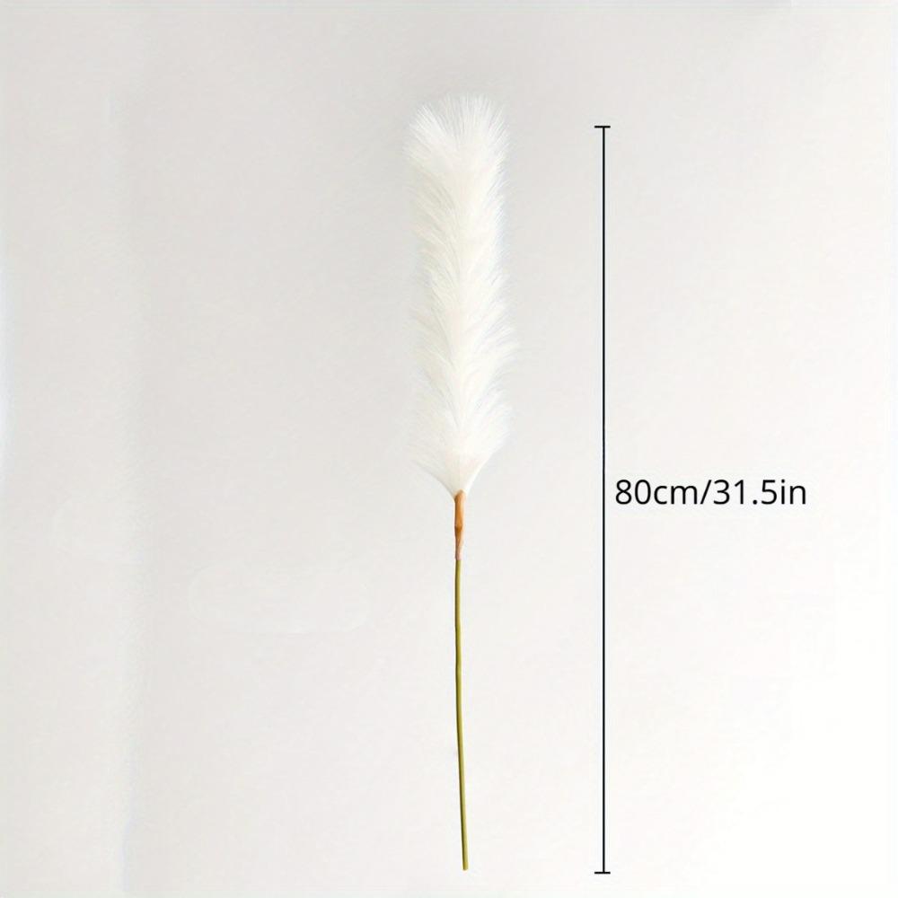 4 Pack 80cm Fake Pampas Fluffy Artificial Pampas Grass Table Vase Decoration Large Bouquet Home Wedding Party Birthday Mother's Day Decoration
