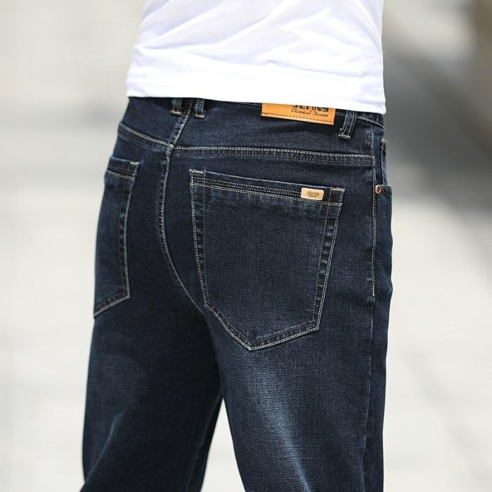 New Spring and Autumn Loose Straight Men's Denim Trousers Jeans