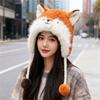 Furry Ears Plush Winter Hat for Women Girl Warm Comfortable Unisex Earflap Cap for Skiing Camping Daily Outdoor Use