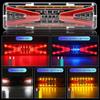 LED Truck Tail Light 12V Universal Trailer Tail Lights for Utility and RVs Bar, 37-LED Boats, Snowmobiles, Vehicles, Pickups,