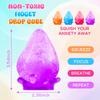 Stress Cube Stress Ball, Squishy Stress Balls for Adults, Squeeze Sensory Balls Fidget Toys for Kids, Water Drop Fidget Cube Sensory Balls Stress Toy