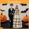 Classic Halloween Skeleton Couple Resin Figurine For Home Garden Decorative Display