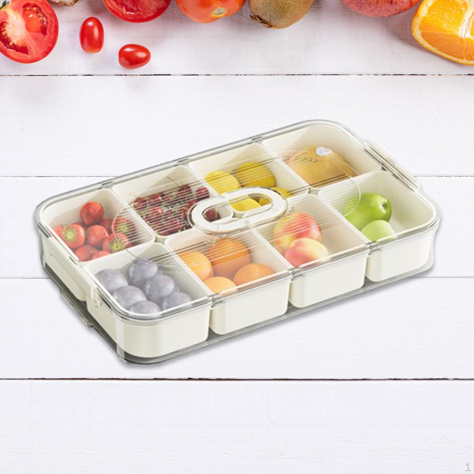 Набор органайзеров для хранения свежих продуктов на кухне White 8 grid