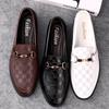 2025 Dress Shoes Men Casual Shoes Summer Genuine Leather Loafers Men Moccasins Slip On Men's Flats Breathable Driving Shoes