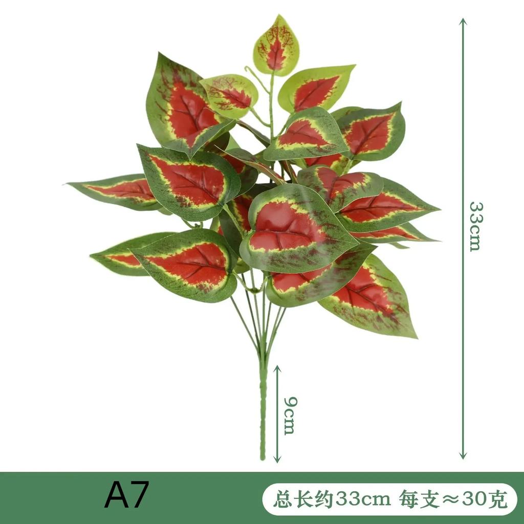 Artificial Plant Desktop Decoration Fake Green Plant Accessories Plastic Flowers Outdoor Decoration Wedding Venue Layout