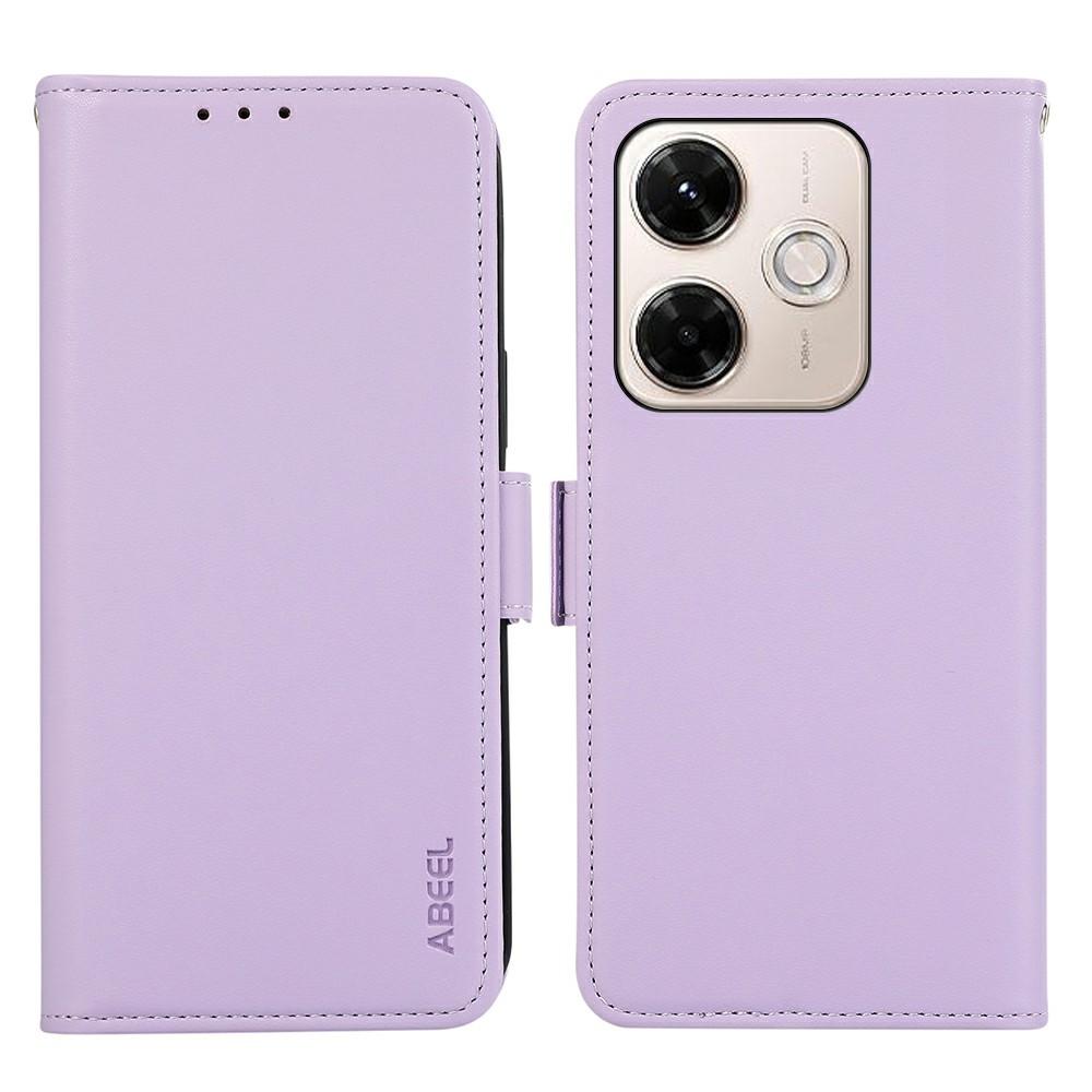 

ABEEL For Xiaomi Redmi 13x 4G Case Leather Phone Cover with RFID Blocking Wallet Purple
