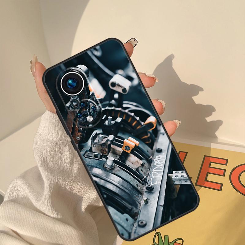 Mechanical Engines Case For Honor Magic 5 6 7 8 Pro Cover For Honor 400 200 Lite 50 70 90 X8a X8b X9a X9b X9c