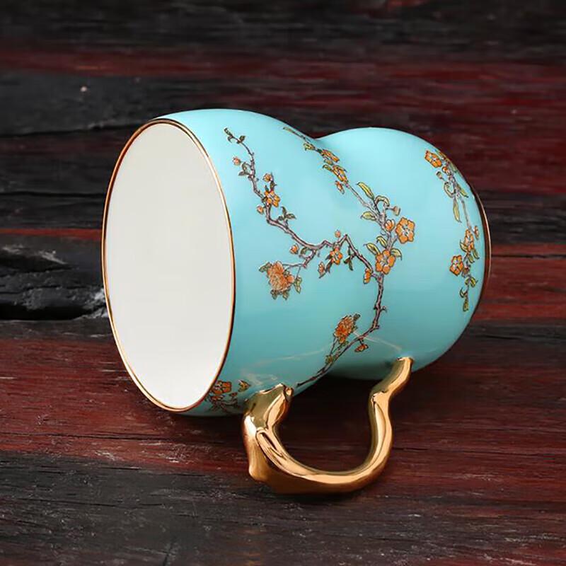 Yong Feng Yuan Madame Porcelaine Bleu Lac de l'Ouest Ensemble de Tasses Couple