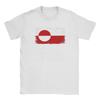 Oversized T Shirt Summer Make America Go Away Leisure TShirts Greenland Flag Cotton Tshirt for Men Y2K Short Sleeve Clothing