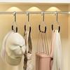 1pcs Stylish Metal Hat Storage Organizer, Versatile Storage Solution for Baseball Caps, Scarves, Belts Wardrobe Hanger