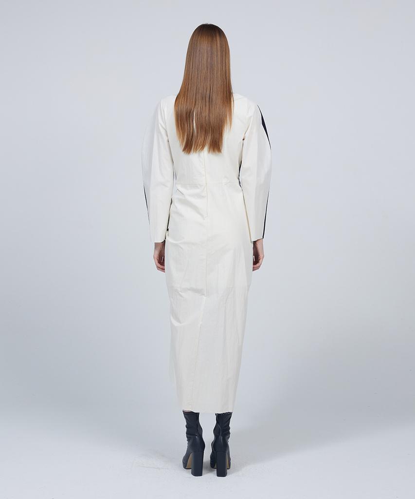 Meuameu [Essential] One-Side Shirring Half Dress