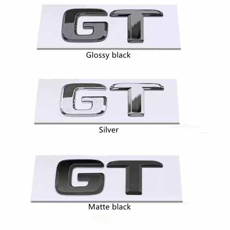 S-Abzeichen Buchstabe Emblem Styling 3D ABS Heckklappen-Aufkleber Silber Schwarz Rot Für GT GTS GT63S GT43 GT50 GT53 GT63