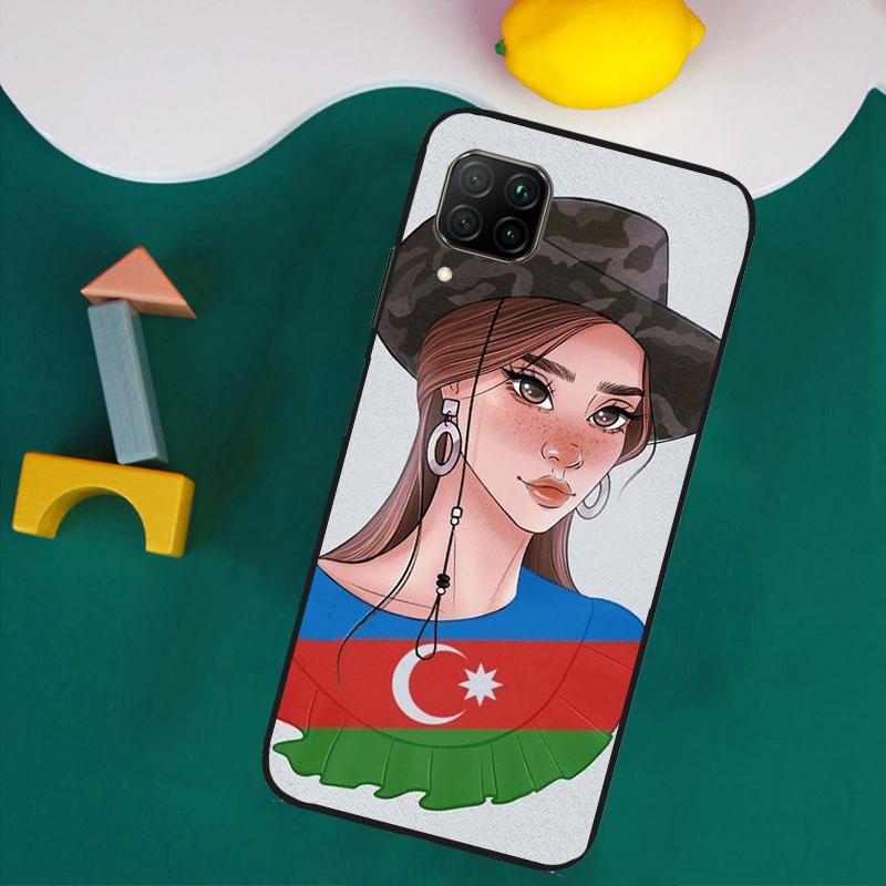 

Azerbaijan Flag Girl For Huawei Nova 11i 12s 12i 8i 7i Y73 Y70 Y90 Y60 Y72 Y61 Y91 9 10 SE P30 Pro P40 Lite Case Huawei P60 Pro