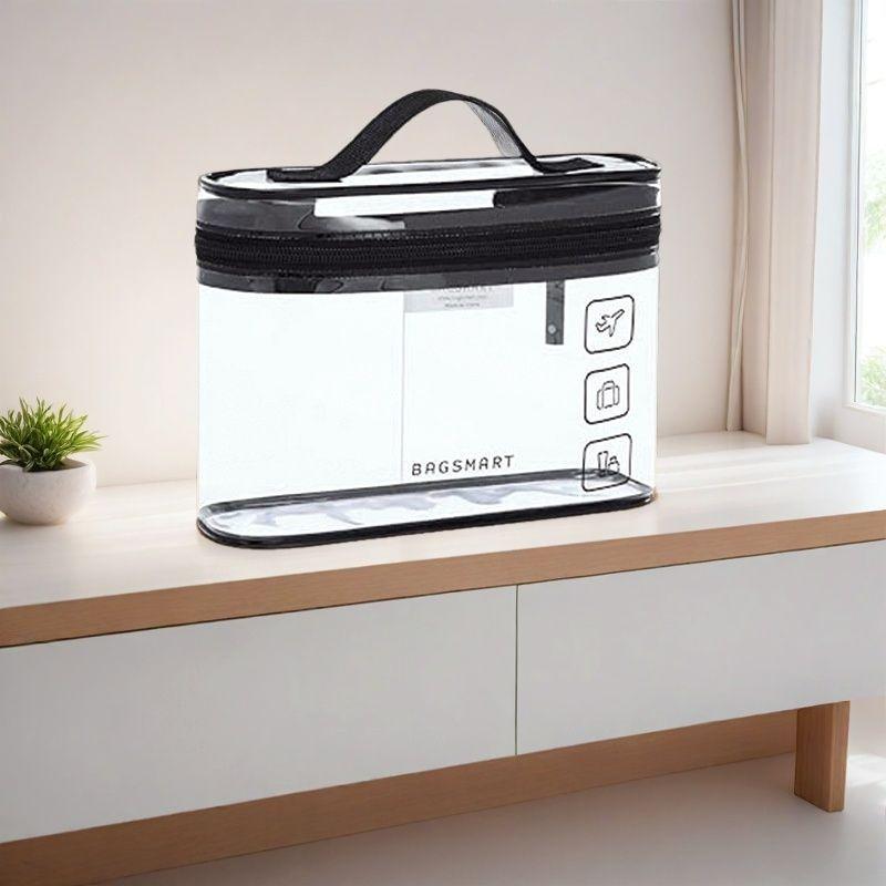 

Storage Bag Transparent Portable Pvc Large Capacity Waterproof Cosmetic Organizer Makeup Toy Beach Tool Storage Bag Travel