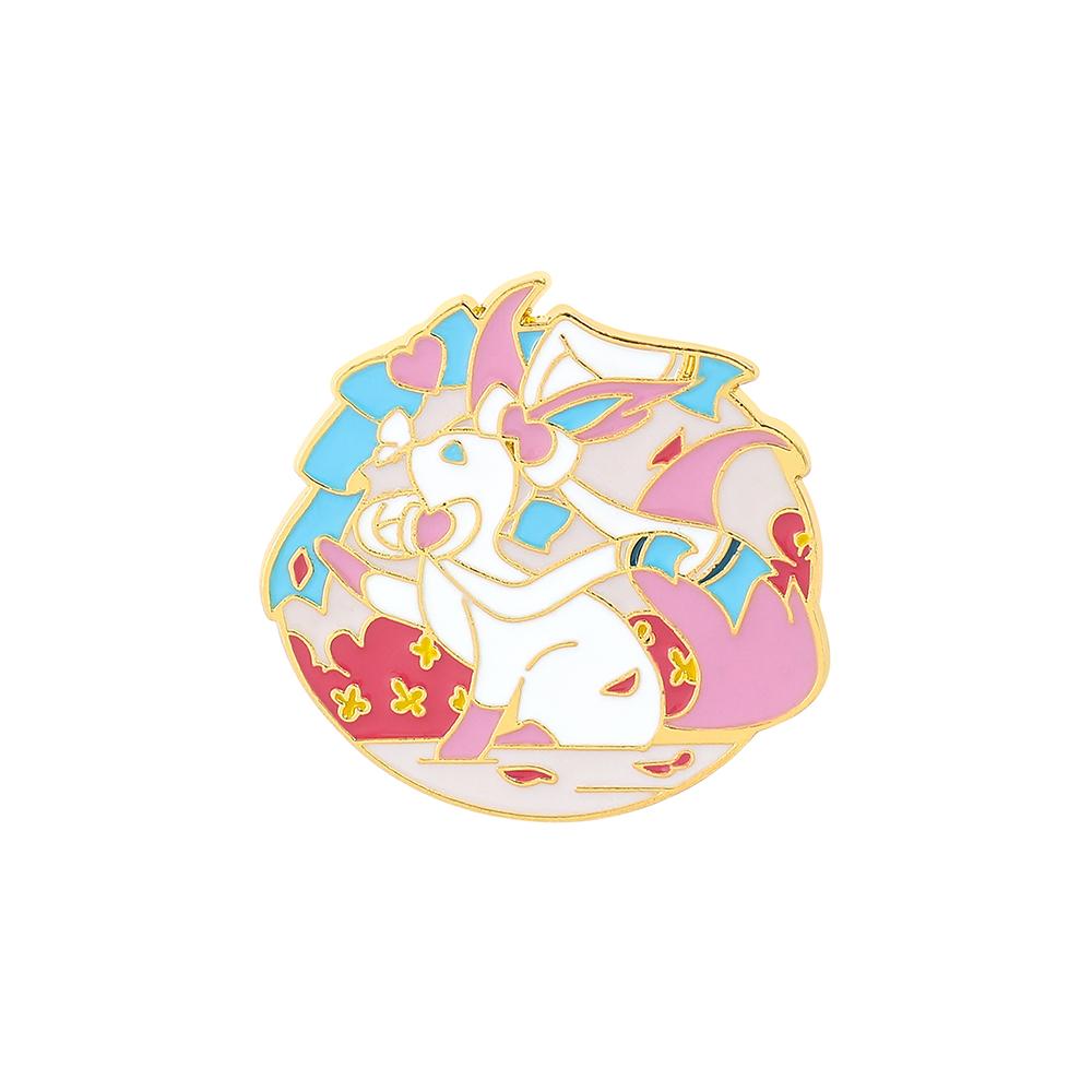 Spille Smaltate Eeveelution Eevee Anime, Spilla Metallica Cartoon, Distintivo Gioielli alla Moda, Accessorio per Vestiti Cappello Zaino Regali