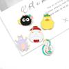 Spirit World Enamel Pin Dragon Mouse Duck Carrot Coal Brooches Bag Lapel Pin Childhood Cartoon Movie Badge Jewelry Gift for Kids