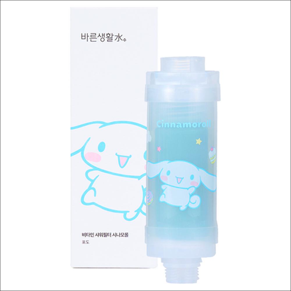 [Barunsaenghwal] Sanrio Characters Vitamin Shower Filter - Hello Kitty My Melody Cinnamoroll Kuromi, Anti-Rust & Chlorine Removal, K-Beauty Skin Care