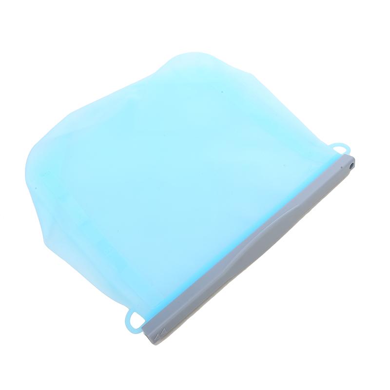 Transparente Silikon-Lebensmittel-Snack-Organizer-Tasche, wiederverwendbare, auslaufsichere Lebensmittel-Gefrierbehälter