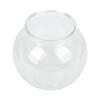 Heavy Duty Plastic Round Fish Bowl Style Break Proof Multipurpose Small Round Fish Tank for Desk Bookcase Decorations L