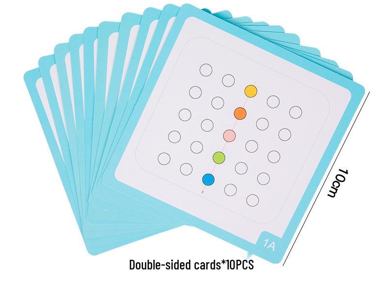 Vorschulische sensorische Perlenplatte: Feinmotorik, Puzzle & Früherziehungsspielzeug