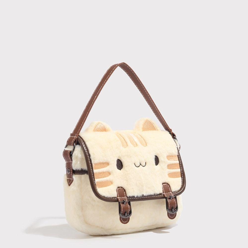 Adorable Plush Backpack Cute Clutch Bag 2025 Kitten Handbag  for Woman Kids
