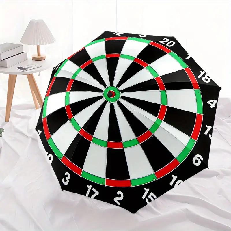 Opening/Docking Dart Umbrella - 8-Rib Heavy-Duty Folding Dart with Compact Portable Design,Deployment for darts&Outdoor,Un