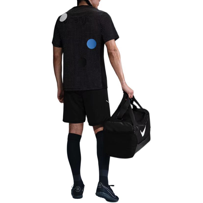 Nike Slim Fit Round Neck Short Sleeve Soccer Shirt Men Tops Black FZ9712-011