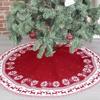 48 Inch Large Christmas Tree Skirt Reusable Xmas Tree Skirt for Christmas Decorations Tree Ornaments Holiday Festivals Gift Home Decorations