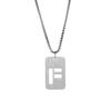 English Letter Military Brand Necklace, Hollow Titanium Steel Pendant, Versatile Decoration, Trendy Stacking Wear