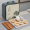 Ceramic Kung Fu Tea Set Travel Portable Simple Business Event Gifts
