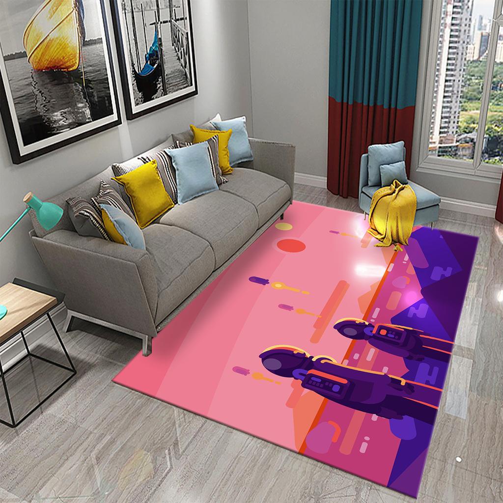 3D Cartoon Cute Astronaut Carpets for Living Room Kitchen Bedroom Bathroom Entrance Non-slip Area Rug Kawaii Kids Decor Carpet