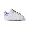 adidas Stan Smith Crib White Iridescent Baby Sneakers Cloud-White Silver-Metallic FY7892