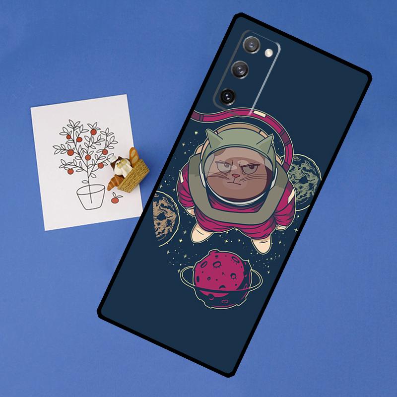 Cats In Space Phone Case For Samsung Galaxy S25 Ultra S9 S10 S20 S21 S22 Plus S23 FE S24 Ultra Back Cover