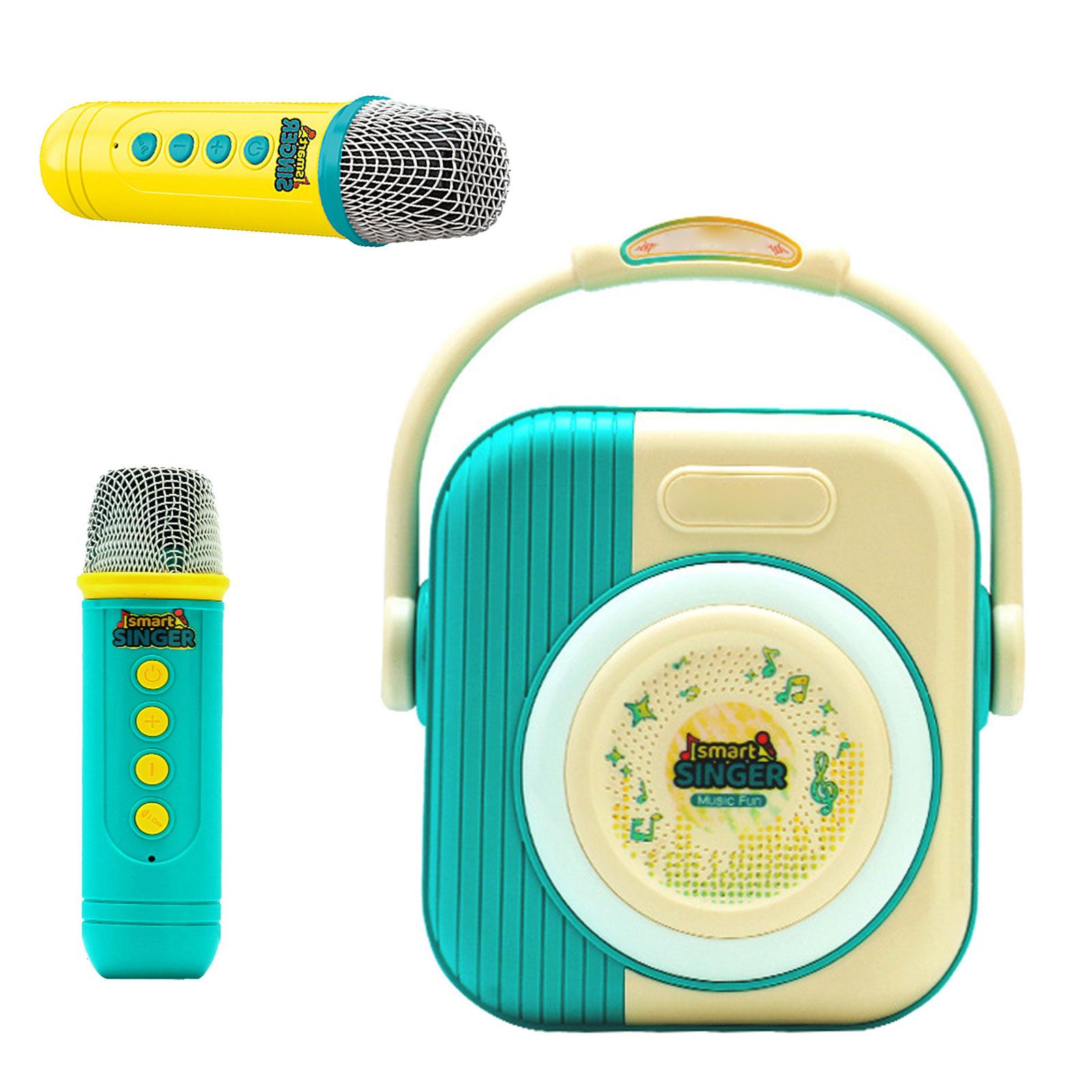 

Караоке-машина с 2 беспроводными микрофонами Микрофон и динамик KTV-комплект Перезаряжаемый ручной микрофон Портативная караоке-система для домашней вечеринки на открытом воздухе