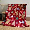 Festive Christmas Pattern Print Blanket Soft and Cozy Perfect for the Living Room Bed Sofa or a Nap,gift