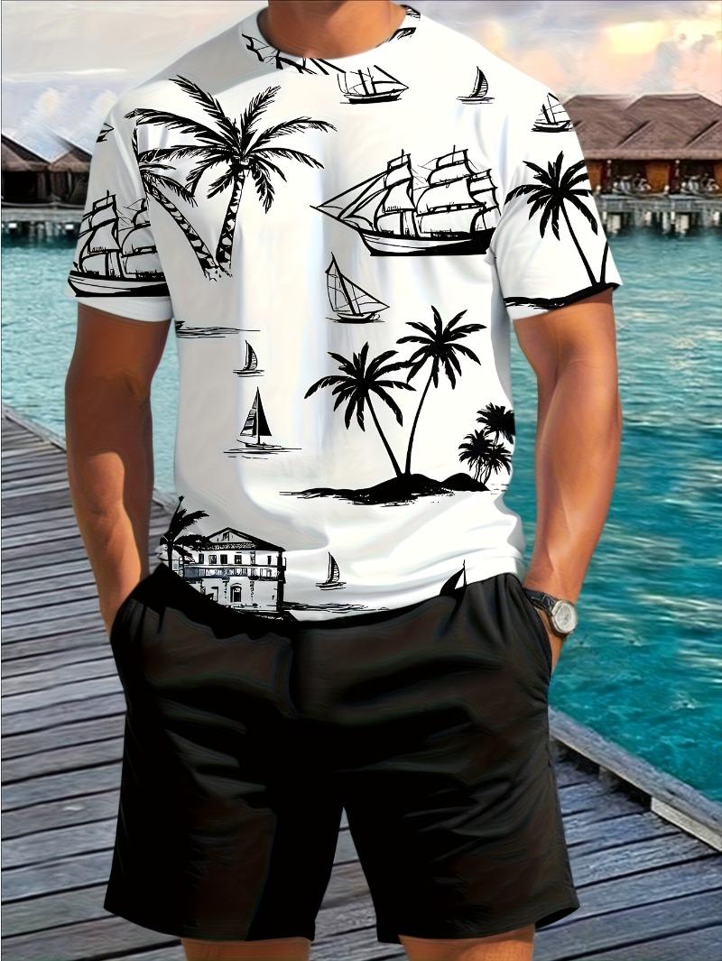 

Men s 3D printed summer suit XL