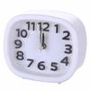 Square Round Alarm Clock Small Table Wake-Up Clocks Battery Powered Portable Alarm Clock Night Light No-Tick Bedside Clocks