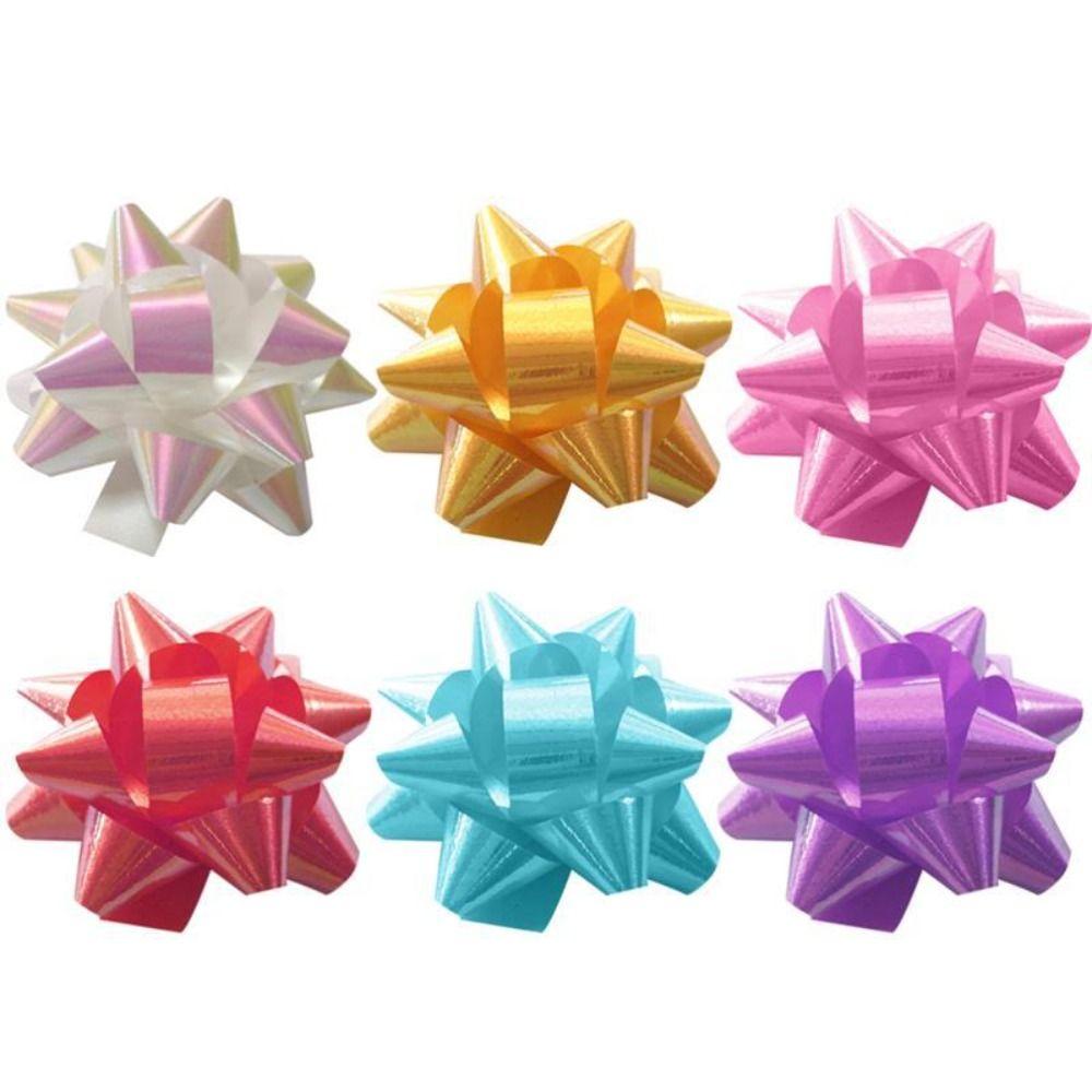 50 Pcs 1 Inch/2 Inch/3 Inch Star Gift Knot Ribbon Christmas Gift Wrapping Gift Box Ribbon Wedding