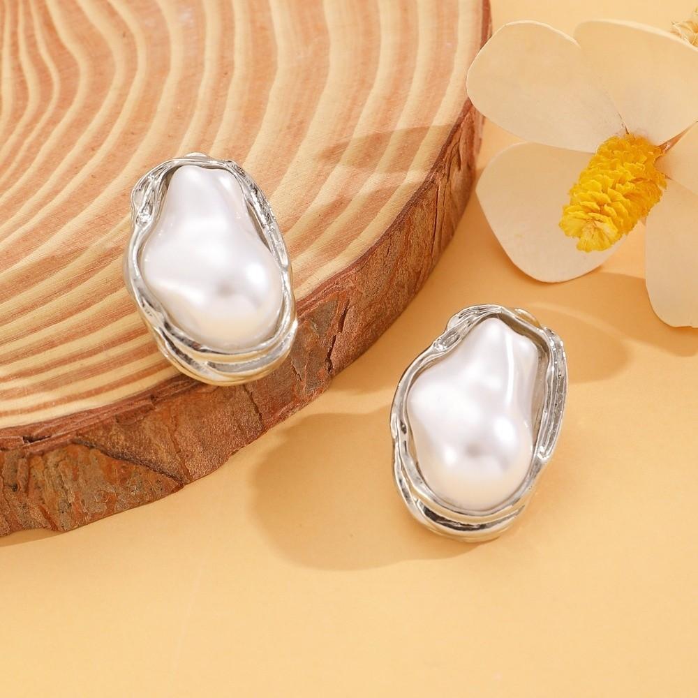 5pcs/set Punk Style Pearl Necklace Set Imitation Pearl Choker Necklace Set Women Jewelry