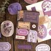 Light Retro Label Box Stickers Writable Sealing Sticker Decoration Handbook Stickers Aesthetic Stationery 40pcs/box