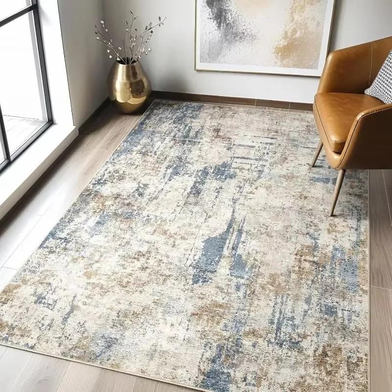 Nordic Carpet Living Room Ink Splash Abstract Area Rug Large Bedroom Decoration Home Rugs Washable Entryway Doormat Bath Mat