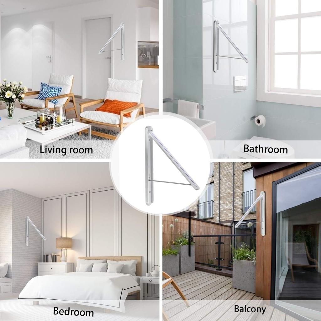 Clothes Drying Rack,Wall Mounted Clothes Hanging Rack,Retractable Folding Hanger,Laundry Room Organization,Drying Racks for