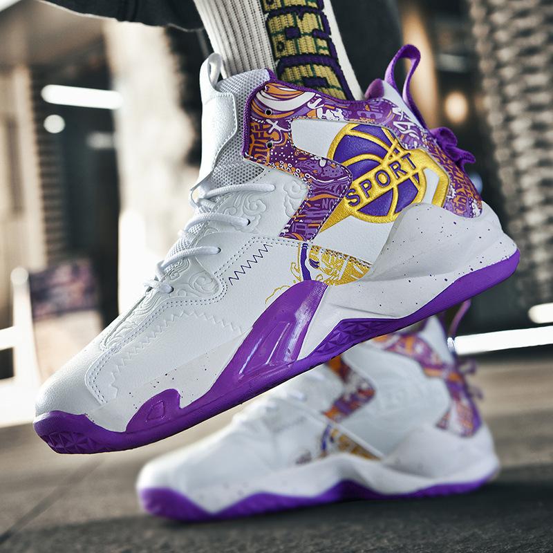 High-top Actual Basketball Shoes Autumn New Student Running Sports Shoes Men's Field Training Shoes One Piece 2025