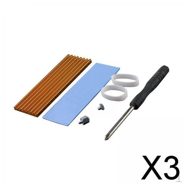 

3x Радиатор для M.2 2280 SSD Алюминиевый сплав Легкий Легко