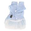 Pet Chinese Style Hanfu Skirt Soft Elegant Breathable Little Pet Pettiskirt for Pets DogsBlue S